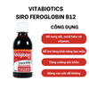 Vitabiotics Siro Bổ Sung Săt Hồng Cầu Hỗ Trợ Tăng Tạo Máu, Nâng Cao Sức Đề Kháng Feroglobin B12 Chai 200ml