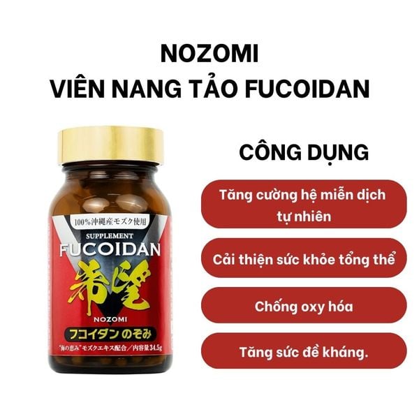 Nozomi Viên Nang Tảo Fucoidan 150 Viên