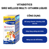 Vitabiotics Siro Bổ Sung Vitamin Khoáng Chất Cho Trẻ Từ 4 Tuổi WellKid Multi-Vitamin Liquid Chai 150ml