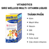 Vitabiotics Siro Bổ Sung Vitamin Khoáng Chất Cho Trẻ Từ 4 Tuổi WellKid Multi-Vitamin Liquid Chai 150ml