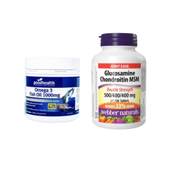Combo Hỗ Trợ Giảm Đau Sụn Khớp Webber Chondroitin & Goodhealth Dầu Cá
