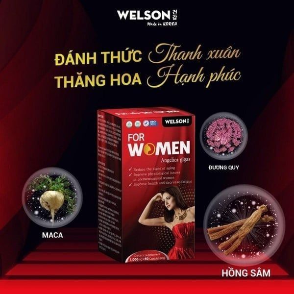 Combo Hỗ Trợ Sinh Lực Nam Nữ Welson