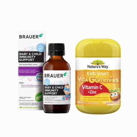 Combo Nature's Way Brauer Bổ Sung Đề Kháng Cho Bé Mùa Mưa - Chuyển Mùa