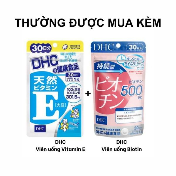 Combo DHC Phục Hồi Tăng Mượt Tóc Bổ Sung Biotin & Vitamin E 30 Ngày