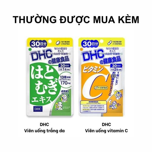 Combo Dưỡng Trắng Da - DHC Vitamin C 30 Ngày, DHC Trắng Da 30 Ngày