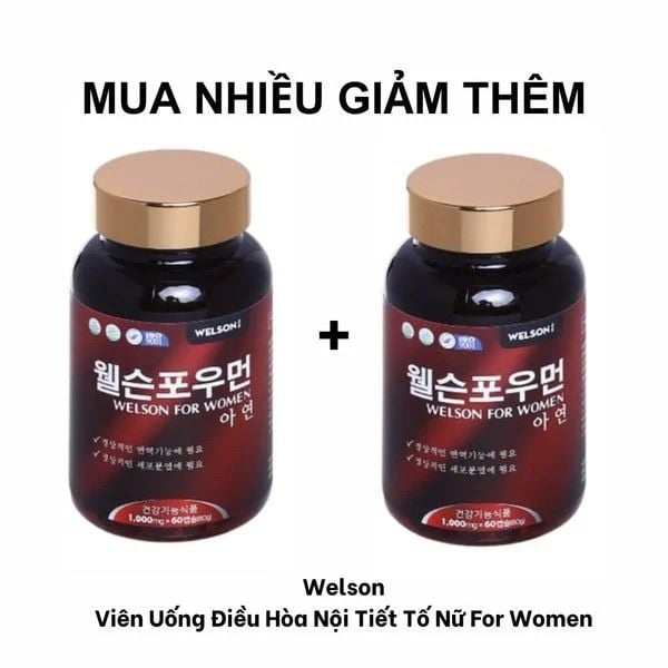 Welson Viên Uống Điều Hòa Nội Tiết Tố Nữ For Women 60 Viên