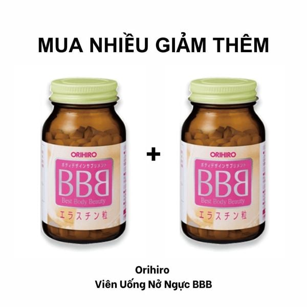 Orihiro Viên Uống Nở Ngực BBB Chính Hãng Nhật Bản 300 Viên