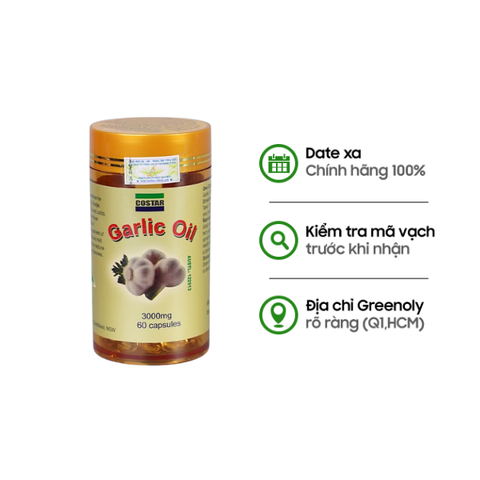 Costar Viên Uống Tinh Dầu Tỏi Garlic Oil 3000mg 60 Viên