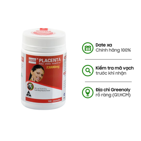 Costar Viên Uống Nhau Thai Cừu Placenta Baby Sheep Essential 15000mg
