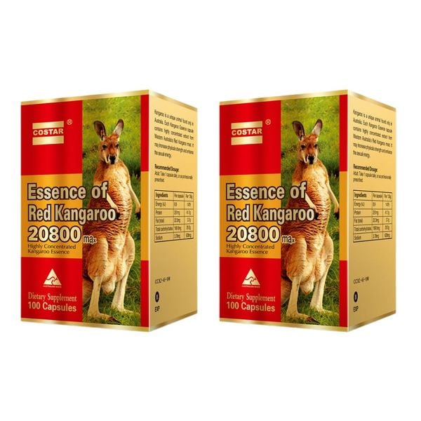 Combo 2 Hộp Hỗ Trợ Phái Mạnh Essence Of Kangaroo 20800max - Costar Của Úc Chính Hãng 100 Viên