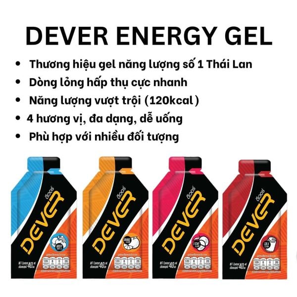 Dever Gel Năng Lượng Dạng Lỏng Thái Lan 40ml 120kcal