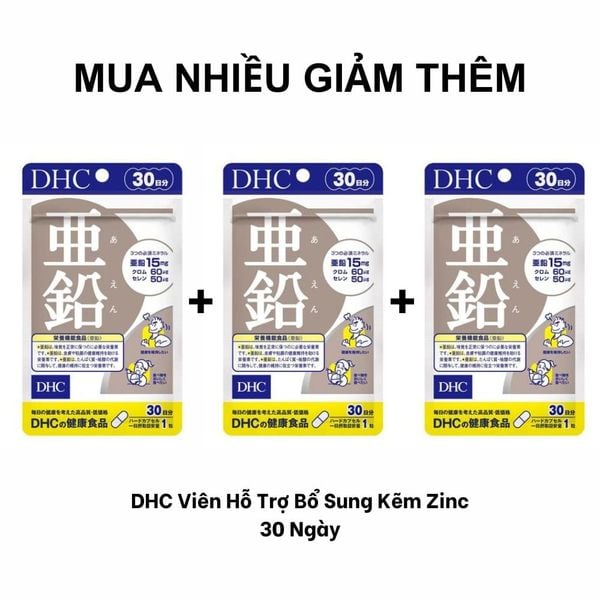 DHC Viên Hỗ Trợ Bổ Sung Kẽm Zinc 30 Ngày