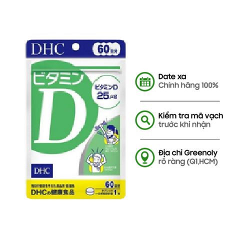 DHC Viên Uống Vitamin D 60 Ngày