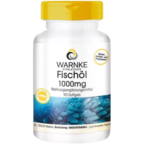 Warnke Viên Dầu Cá Hỗ Trợ Trí Não Fischol 1000mg 90 Viên