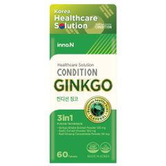 Inno.N Viên Uống Hỗ Trợ Não Và Tăng Cường Trí Nhớ Condition Ginkgo 60 Viên