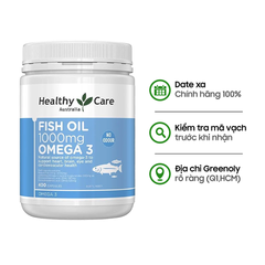 Healthy Care Viên Dầu Cá Bổ Sung Omega 3 Fish Oil 1000mg 400 Viên