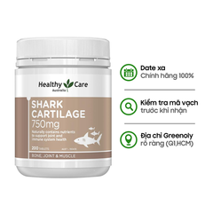 Healthy Care Viên Sụn Cá Mập Cải Thiện Xương Khớp Shark Cartilage 200 Viên