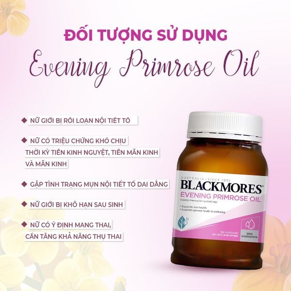 Tinh Dầu Hoa Anh Thảo Blackmores Evening Primrose Oil Của Úc Chính Hãng