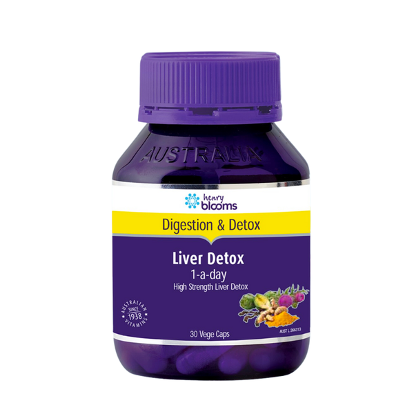 Henry Blooms Viên Uống Hỗ Trợ Thải Độc Gan Liver Detox 1-A-Day 30 Viên