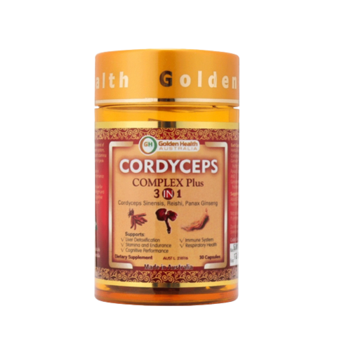 Golden Health Viên Uống Đông Trùng Hạ Thảo 3 Trong 1 Cordyceps Complex 30 Viên