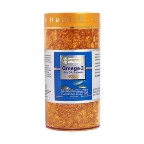 Golden Health Viên Uống Dầu Cá Hồi Salmon Fish Oil Omega-3 1000mg 365 Viên