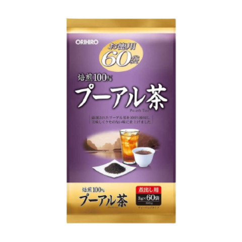 Orihiro Trà Phổ Nhĩ Pu-erh Tea Dạng Túi Lọc 60 Gói