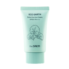 The Saem Kem Chống Nắng Nâng Tông Chiết Xuất Rau Má Eco Earth Extra Cica Sun Cream 50g