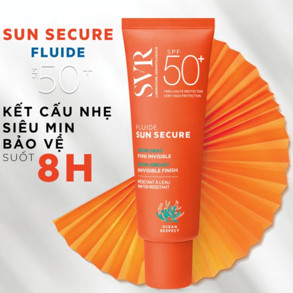 SVR Kem Chống Nắng Trong Suốt, Không Nhờn Rít Sun Secure Fluide SPF50+ 50ml