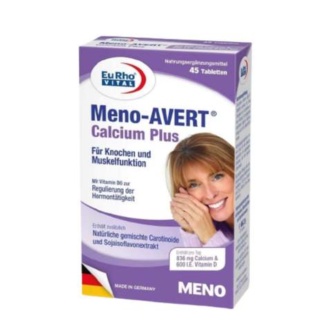 EuRho Vital Viên Uống Cân Bằng Nội Tiết Tố Nữ Meno-Avert Calcium Plus 30 Viên