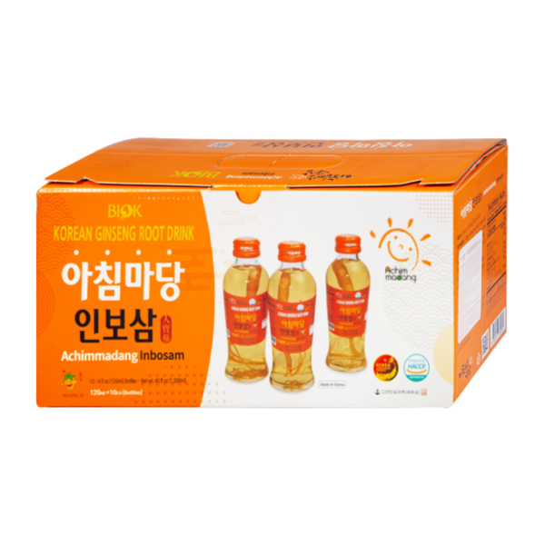 Biok Nước Sâm Củ Hàn Quốc Korea Ginseng Root Drink 120ml Hộp 10 Chai