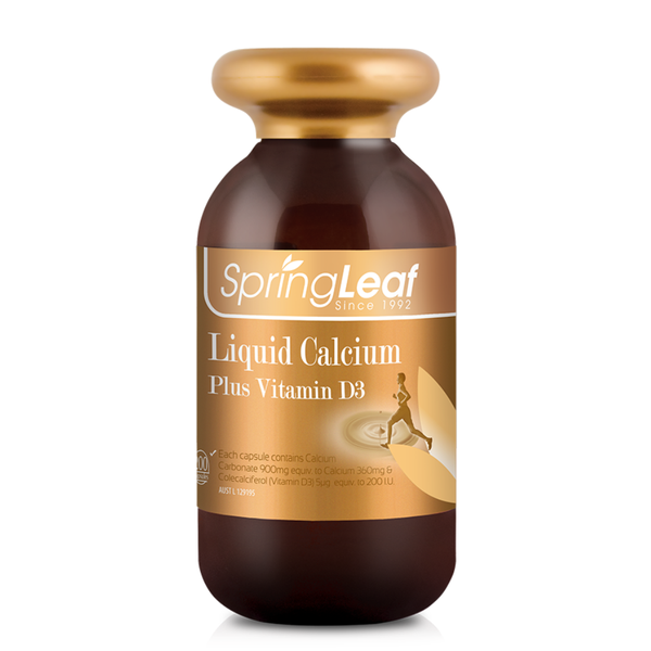 SpringLeaf Viên Uống Bổ Sung Canxi Liquid Calcium Plus Vitamin D3 200 Viên