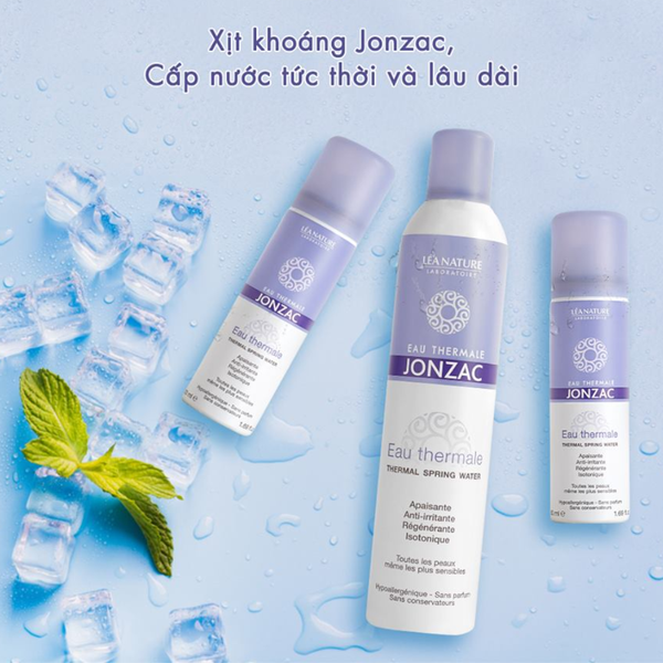 Jonzac Xịt Khoáng Cung Cấp Nước, Dưỡng Ẩm Da Thermal Spring Water 300ml