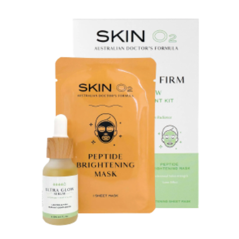 Skin O2 Bộ Kit Serum Làm Sáng Da Ultra Glow Intense Treatment 15ml