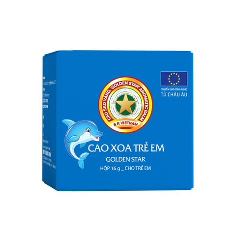 Golden Star Cao Sao Vàng Xoa The Dịu Nhẹ Cho Trẻ Em 16g