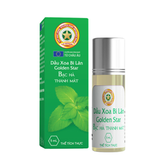 Golden Star Dầu Xoa Bi Lăn Bạc Hà Dành Cho Gia Đình 5ml