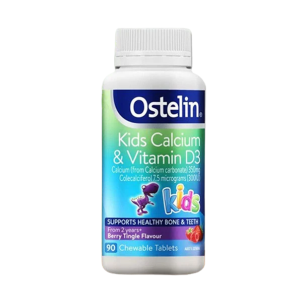 Ostelin Kids Viên Nén Bổ sung Canxi & Vitamin D 3 Cho Trẻ 90 Viên