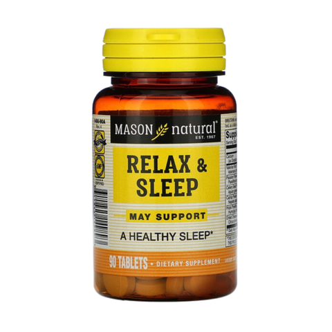 Mason Natural Viên Uống Cải Thiện Giấc Ngủ Relax & Sleep 90 Viên