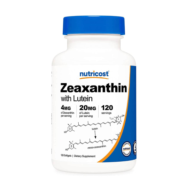 Nutricost Viên Uống Bổ Mắt Zeaxanthin 4mg With Lutein 20mg 120 Viên