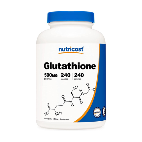 Nutricost Viên Uống Trắng Da Bổ Sung Glutathione 500mg 240 Viên