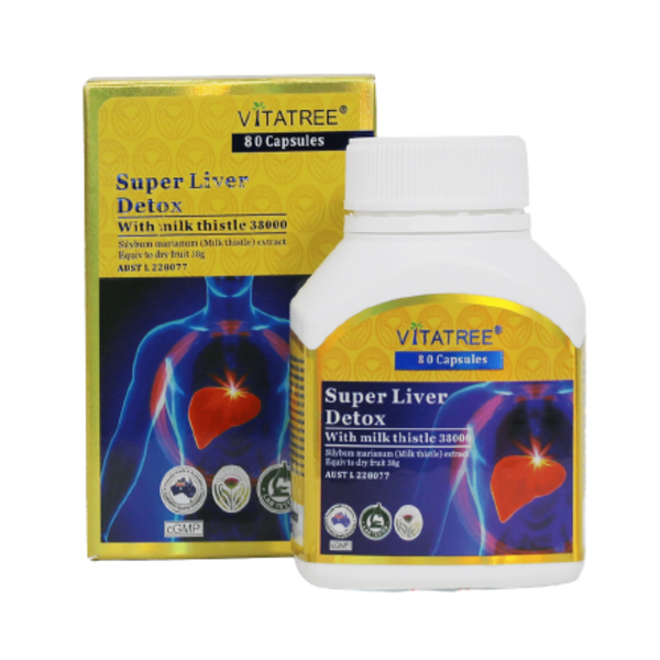 Vitatree Viên Uống Thải Độc Gan Super Liver Detox 80 Viên