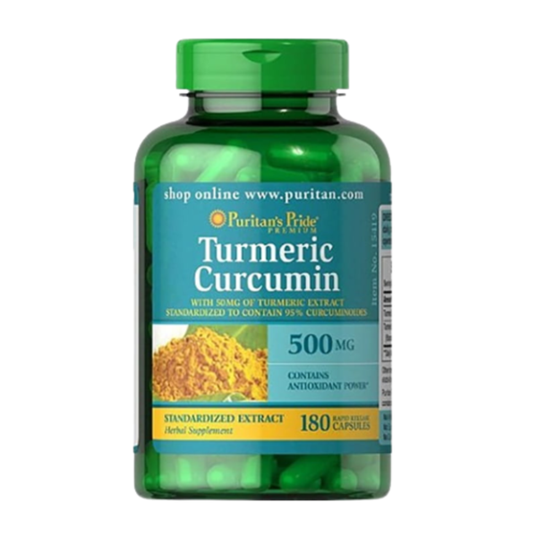 Puritan's Pride Viên Uống Tinh Bột Nghệ Turmeric Curcumin 500mg