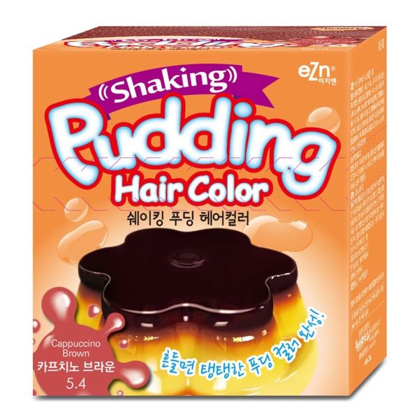 EZN Kem Nhuộm Tóc EZN Shaking Pudding Hair Color 70ml - Capuccino Brown Nâu Sữa