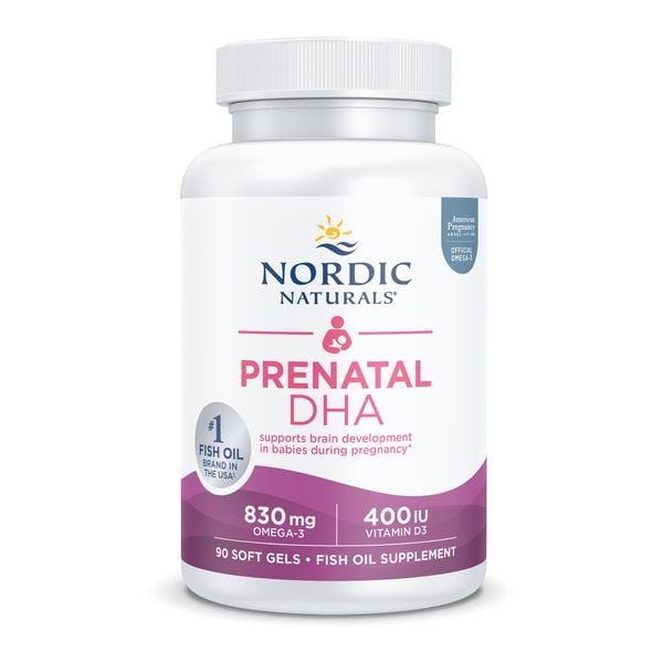 Nordic Naturals Triglyceridex Viên Uống DHA Bầu Hỗ Trợ Thai Kì Và Thai Nhi Phát Triển Khỏe Mạnh Hộp 90 Viên