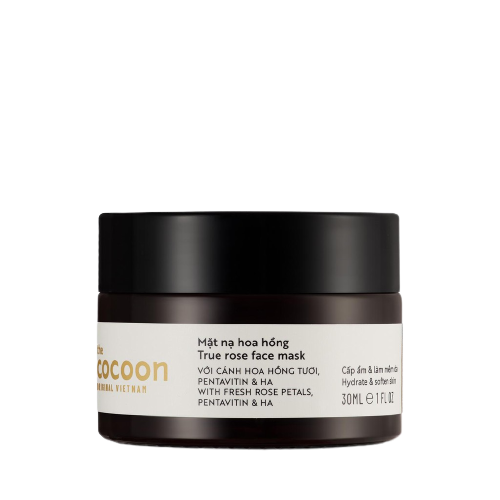 Cocoon Mặt Nạ Dưỡng Ẩm Và Làm Mềm Da Từ Hoa Hồng True Rose Face Mask