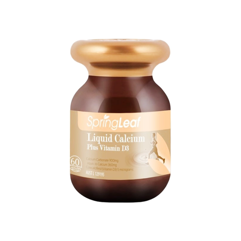 SpringLeaf Viên Uống Bổ Sung Canxi Liquid Calcium Plus Vitamin D3 60 Viên