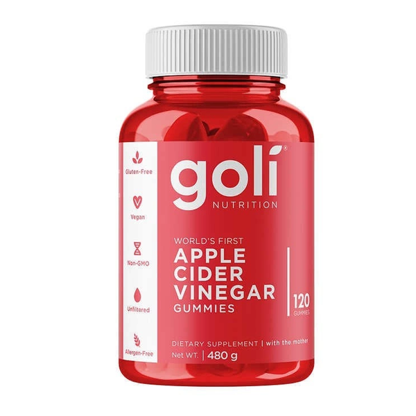 Kẹo Dẻo Giấm Táo Goli Apple Cider Vinegar Gummies 60 Viên