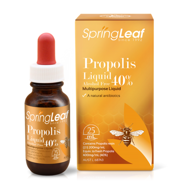 SpringLeaf Keo Ong Hỗ Trợ Đề Kháng Propolis Liquid 40% 25ml