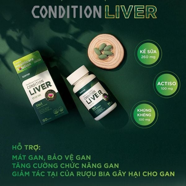Kolmar Thực Phẩm Hỗ Trợ Tăng Cường Chức Năng Gan Condition Liver 90 Viên