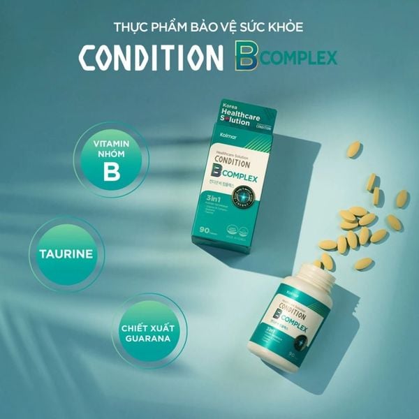 Kolmar Viên Uống Bổ Sung Vitamin Nhóm B Condition B Complex 90 Viên