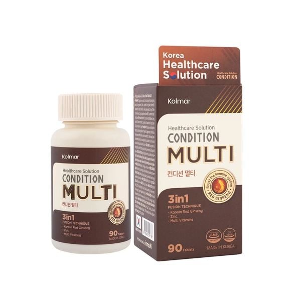 Kolmar Viên Uống Hỗ Trợ Tăng Cường Sức Khỏe Giảm Mệt Mỏi Condition Multi 90 Viên